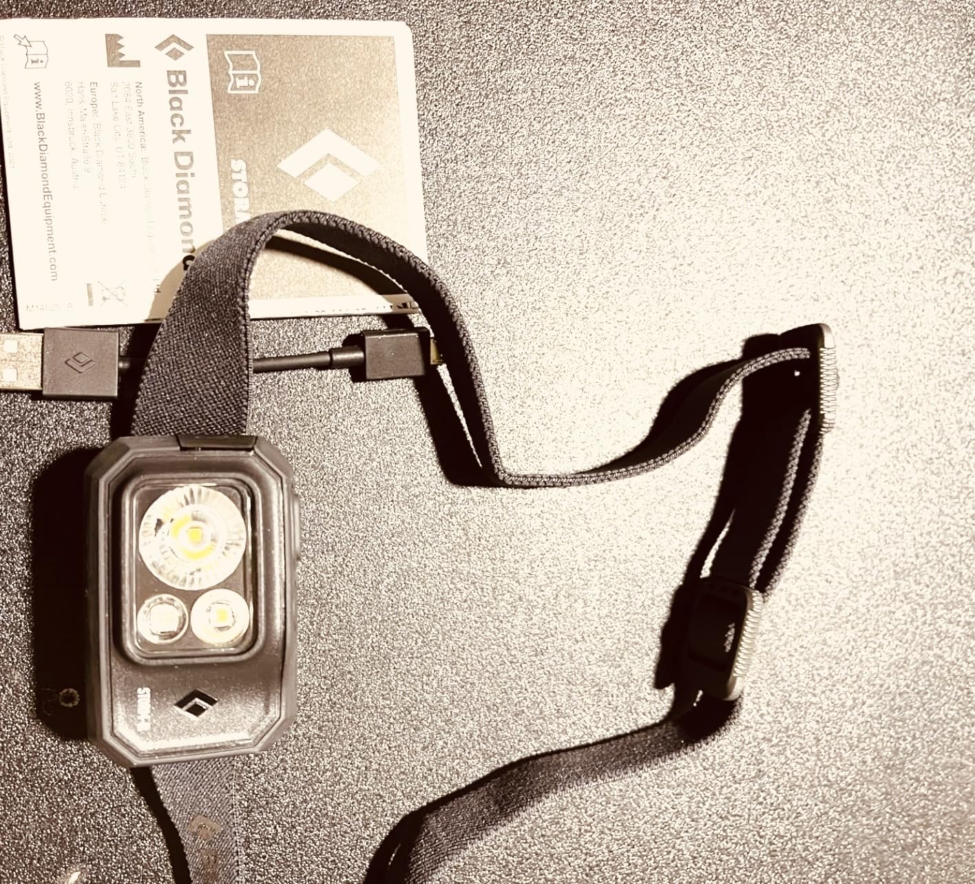 BLACK DIAMOND Storm 500-R Rechargeable Headlamp | 500 Lumens | Micro-USB Charging | Waterproof & Compact | BD Black customer photo 1