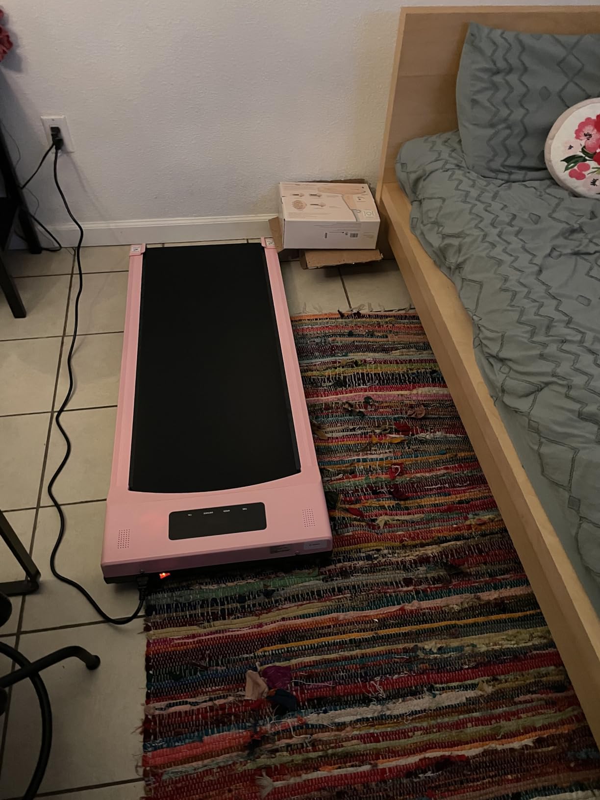 Walking Pad Treadmill for Seniors with Handrails - Treadmills with Incline for Seniors at Home, Recovery Walking Machine with Remote Control, LED Display, Cup & Phone Holder customer photo 2