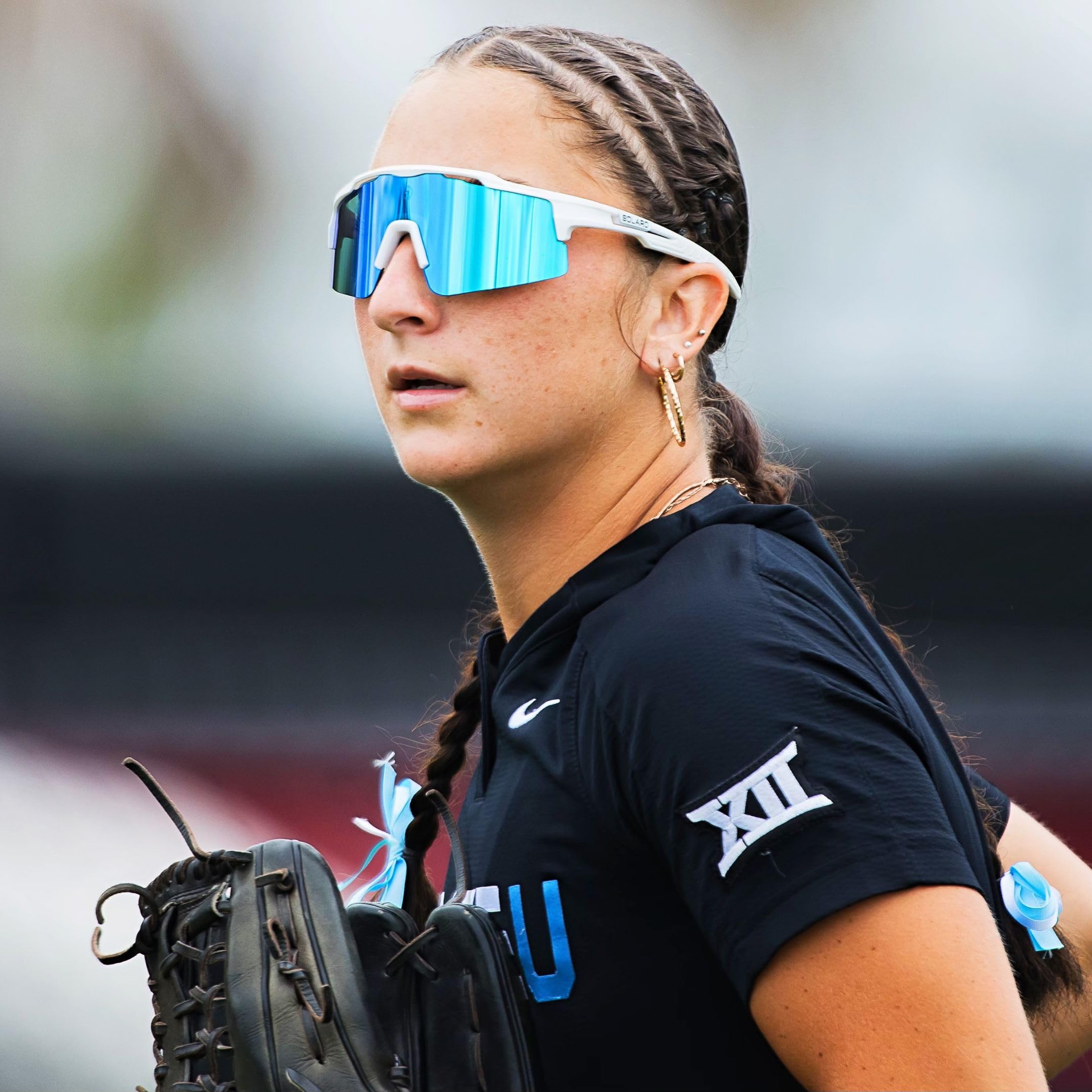 Solaro Baseball Sunglasses for Men and Women - UV400 Sports Sunglasses for Baseball, Softball, Running & Cycling - Glacial Frost customer photo 2