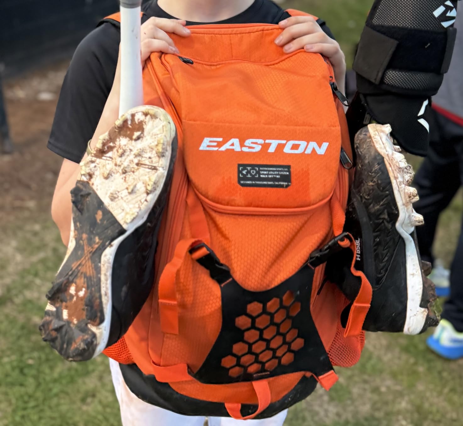 Easton | Walk-Off NX Backpack Equipment Bag | Baseball & Fastpitch Softball | Team Logo Panel | Multiple Colors customer photo 1