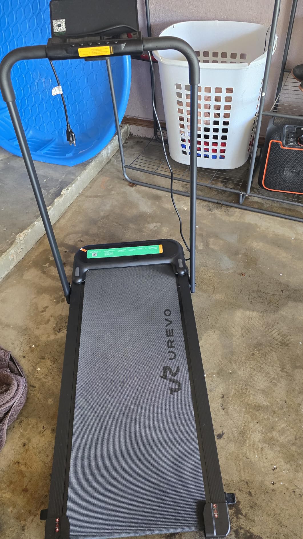 UREVO Strol 2E Pro Smart Incline Walking Pad Treadmill with APP, 12% Incline, Compact Walking Pad with Safety Handle, Plug & Play, Desk Treadmill with LED Display, Walking & Running for Home Office customer photo 2