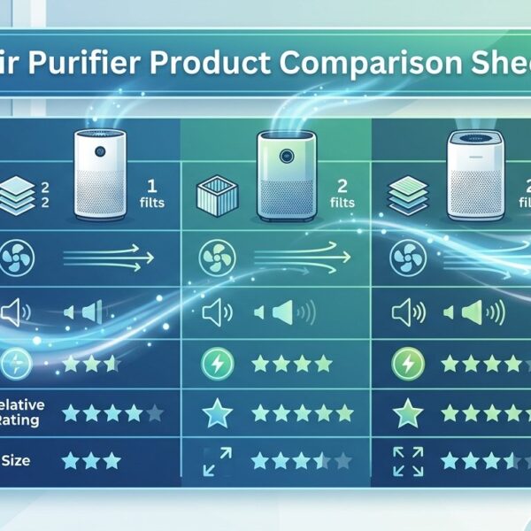 Air Purifier Product Comparison Sheet