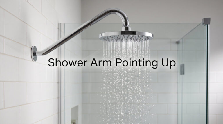 Shower Arm Pointing Up