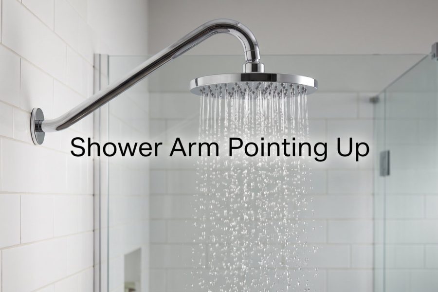 Shower Arm Pointing Up