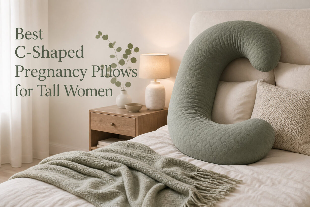 Best C-Shaped Pregnancy Pillows for Tall Women