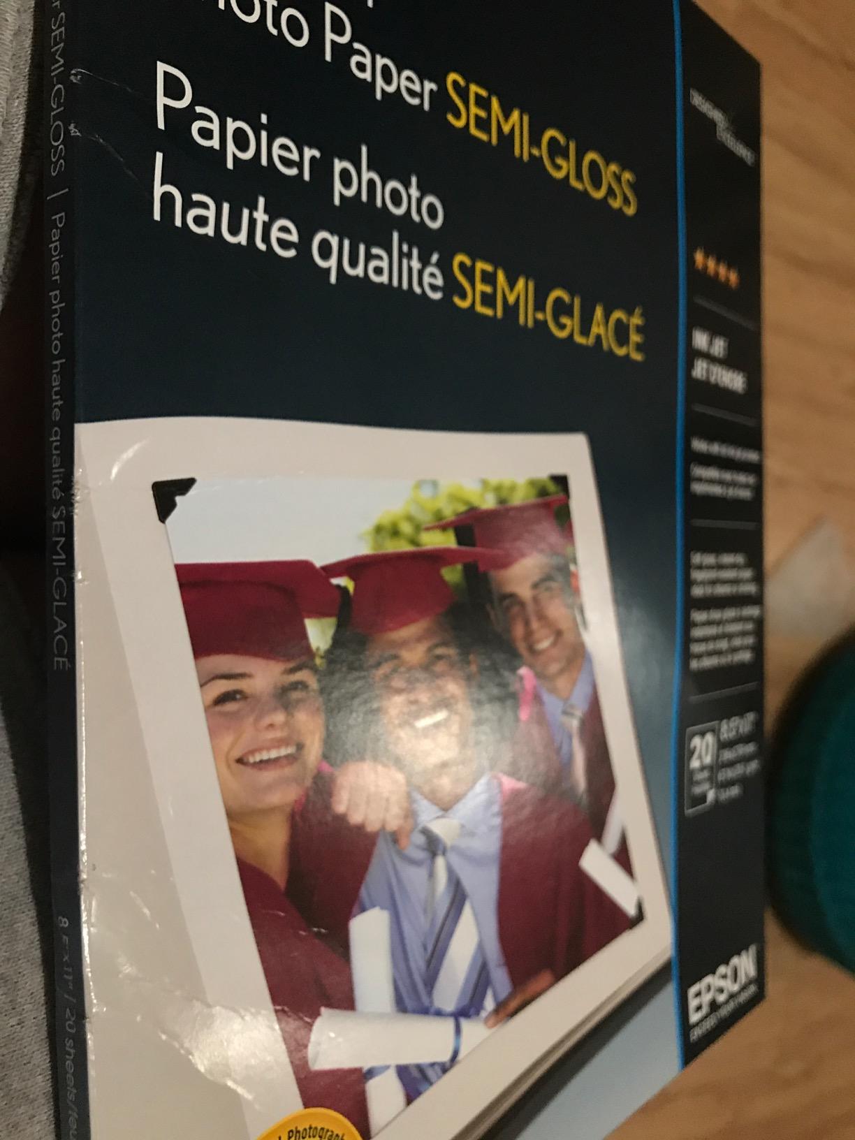 Epson Premium Photo Paper Semi-Gloss Letter Size 8.5x11 20 sheets S041331 customer photo 2