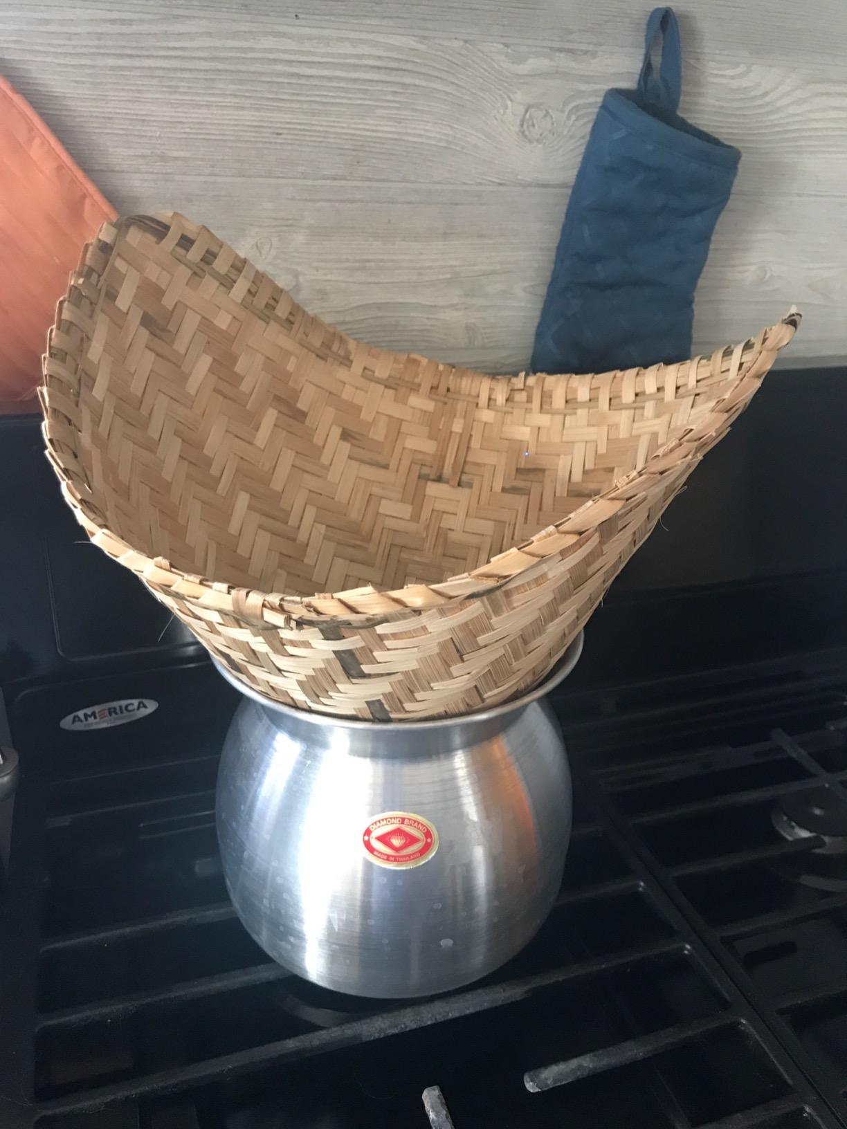 Thai Sticky Rice Steaming Pot and Basket customer photo 1