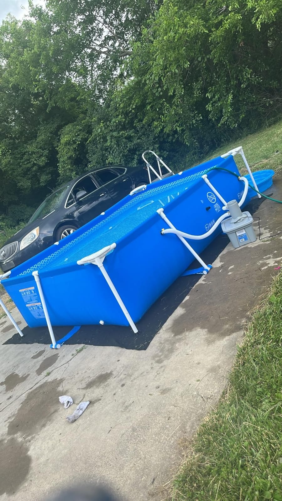 Intex Metal Frame 14ft 9in x 7ft 3in x 33in Above Ground Swimming Pool | 28273EH - Pool Only (Pump Not Included) customer photo 1