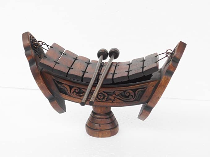 Thai Teak Wood Teak Wood040 Traditional Wooden Xylophone, 8 bar Notes customer photo 1