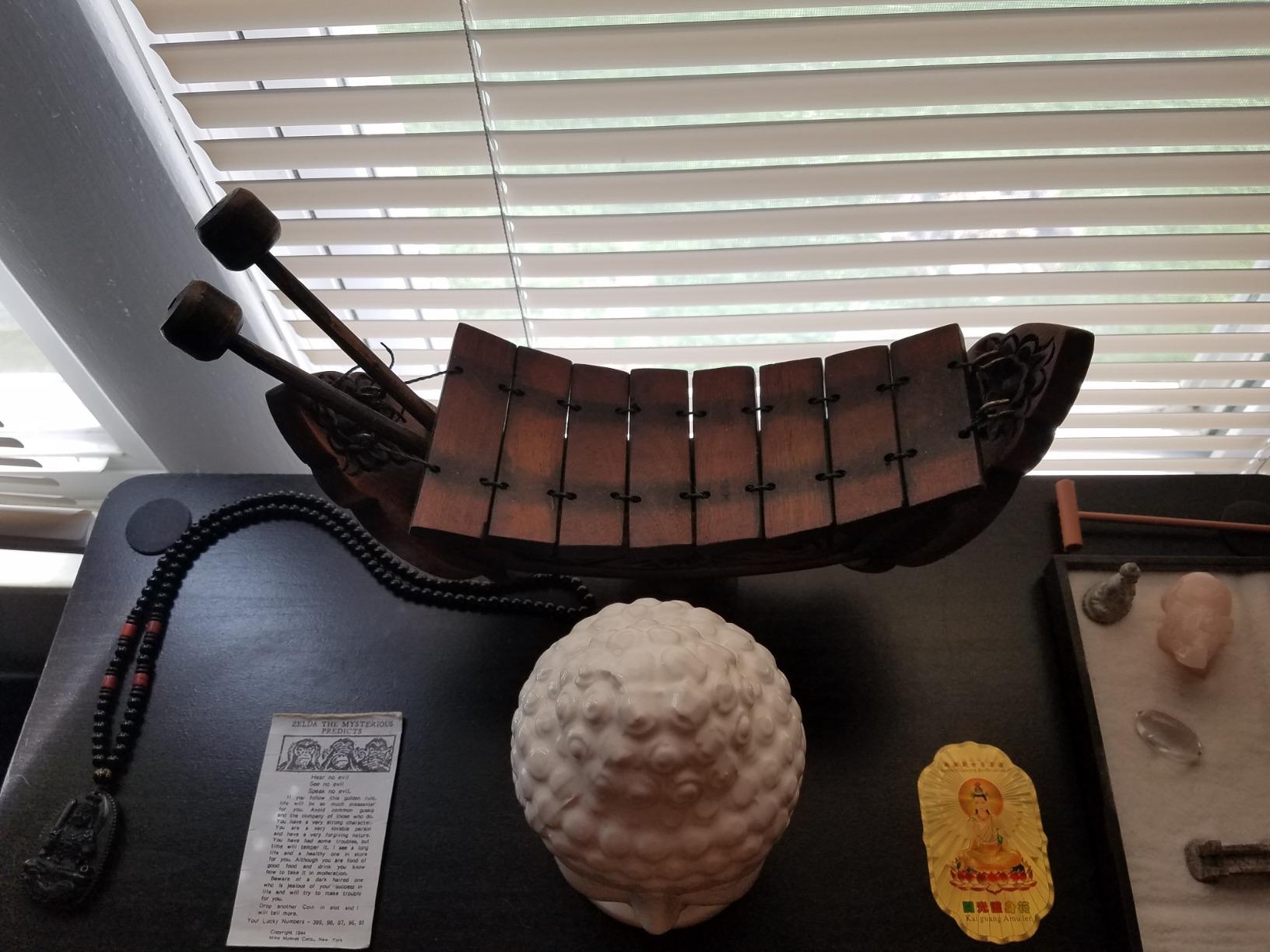 Thai Teak Wood Teak Wood040 Traditional Wooden Xylophone, 8 bar Notes customer photo 2