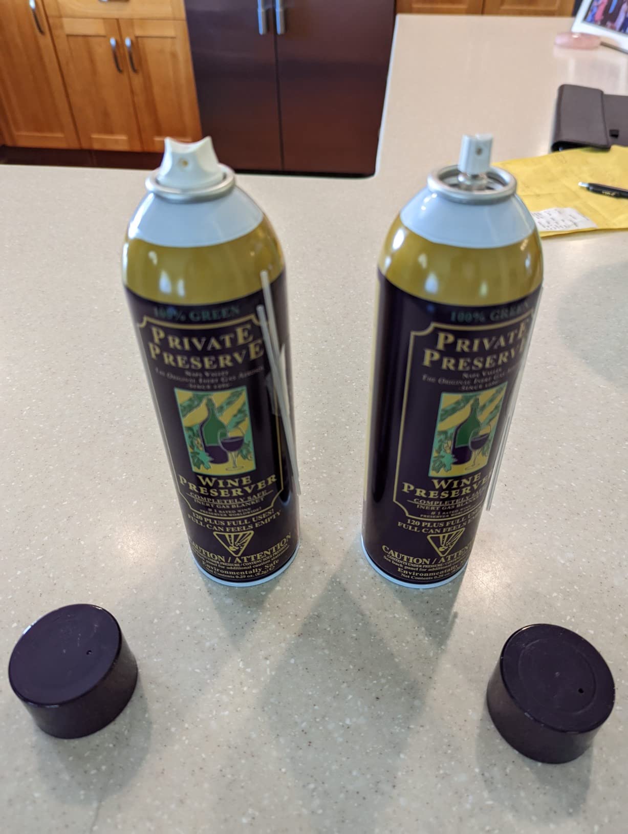 Private Preserve Wine Preservation System | 100% Green Gas Based | Suitable For All Wine, Port, Sake, Cognac, Whiskey, Fine Oil & Vinegar (Pack of 2) customer photo 1