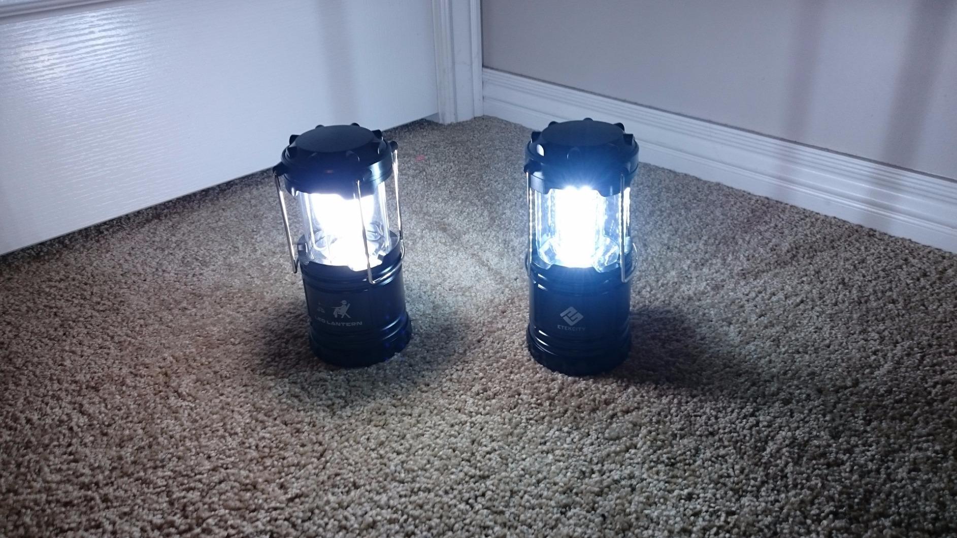 Etekcity LED Camping Lanterns, Battery Operated, 2 Pack | Power Outages, Hurricane Preparedness, Camping, Emergency Kit, Water Resistant, Collapsible Design, Batteries Included customer photo 2