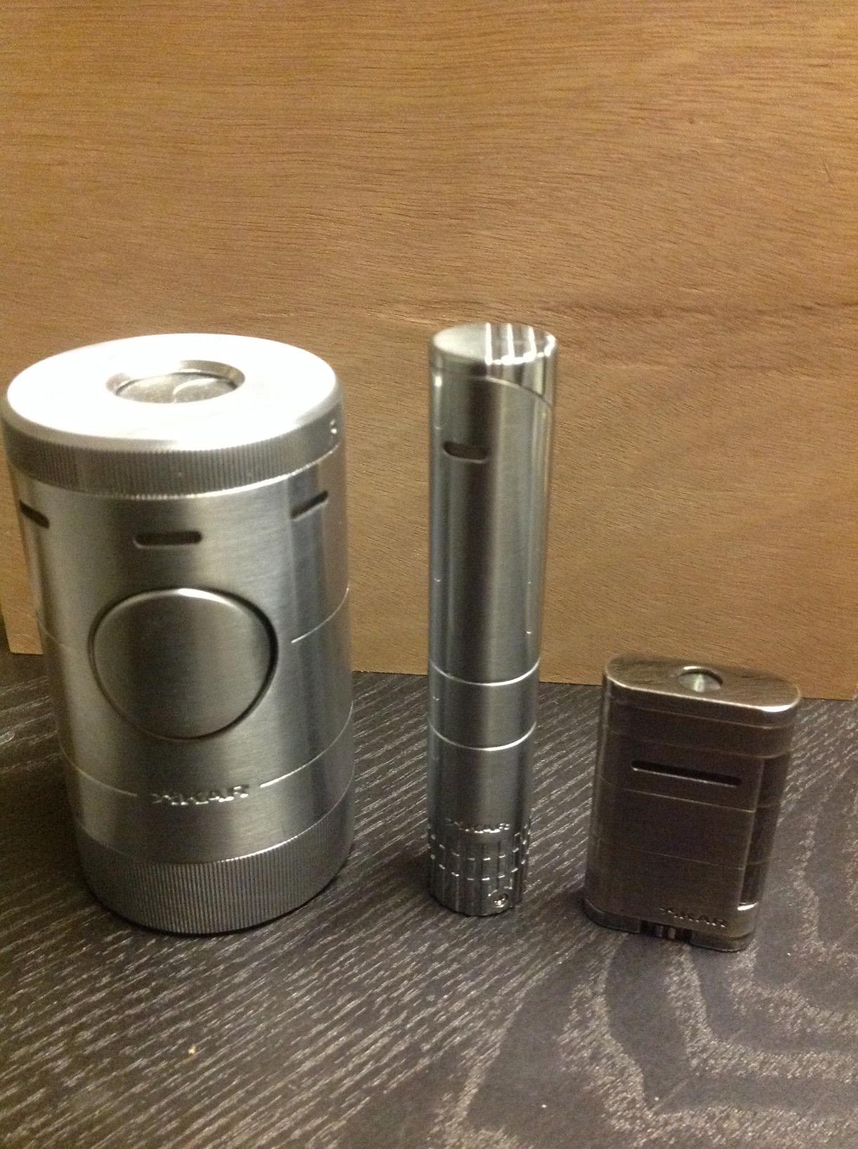 Xikar Volta Tabletop Quad Jet Flame Butane Torch Lighter for Cigars, Silver customer photo 1