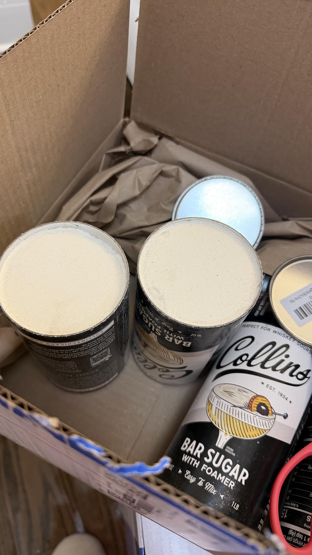 Collins Bar Sugar with Foamer | Create Foam Cocktails and Enhance Texture in Drinks with Cocktail Foaming Agent, Easy Eggwhite Style Drinks, 16oz customer photo 1