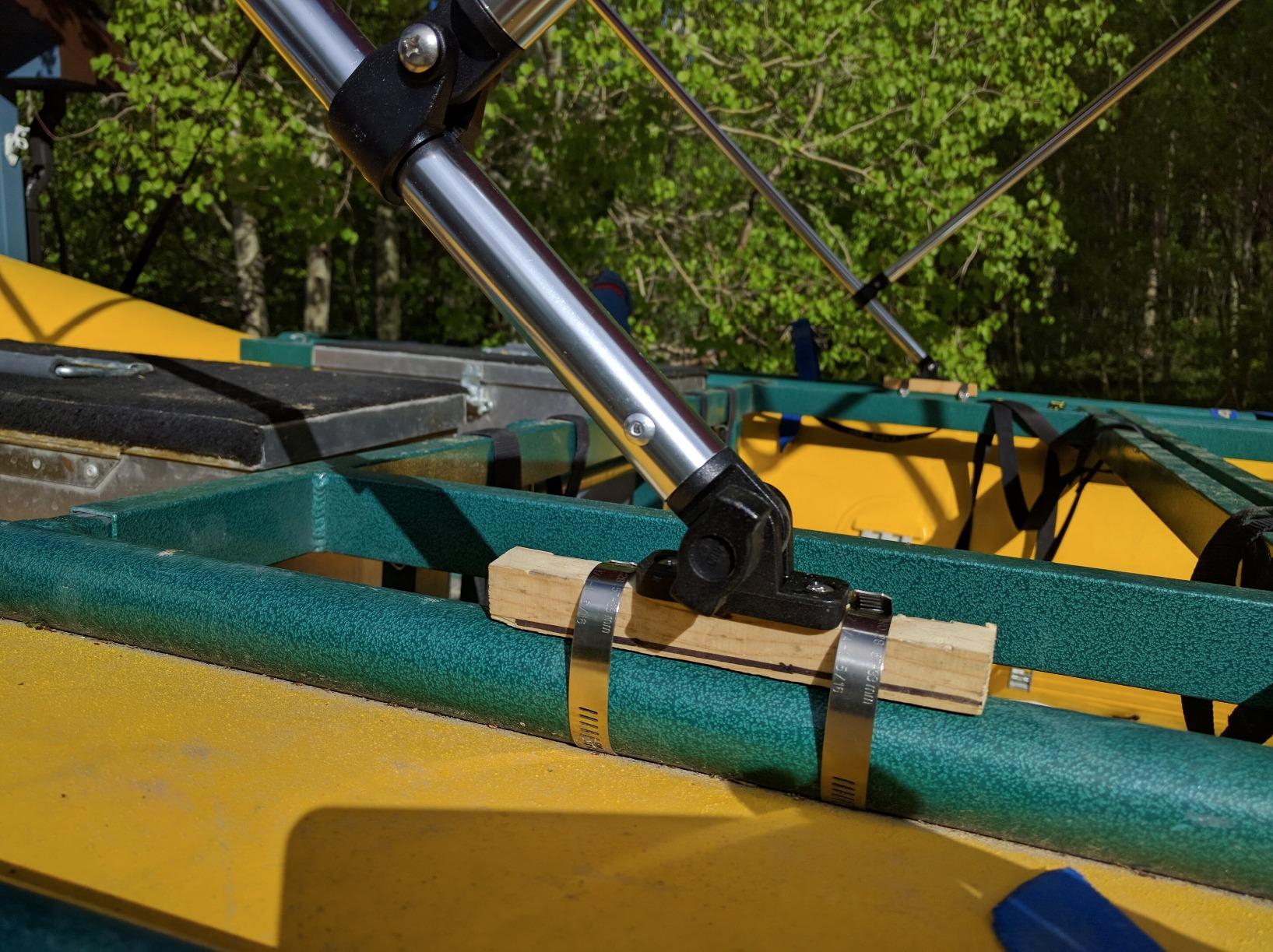 Leader Accessories 10 Colors 3-4 Bow Bimini Top for Boats Boat Canopy Cover | Pontoon Jon Boat Bimini Top Includes 4 Straps 2 Rear Support Poles Mounting Hardwares Storage Boot with 1