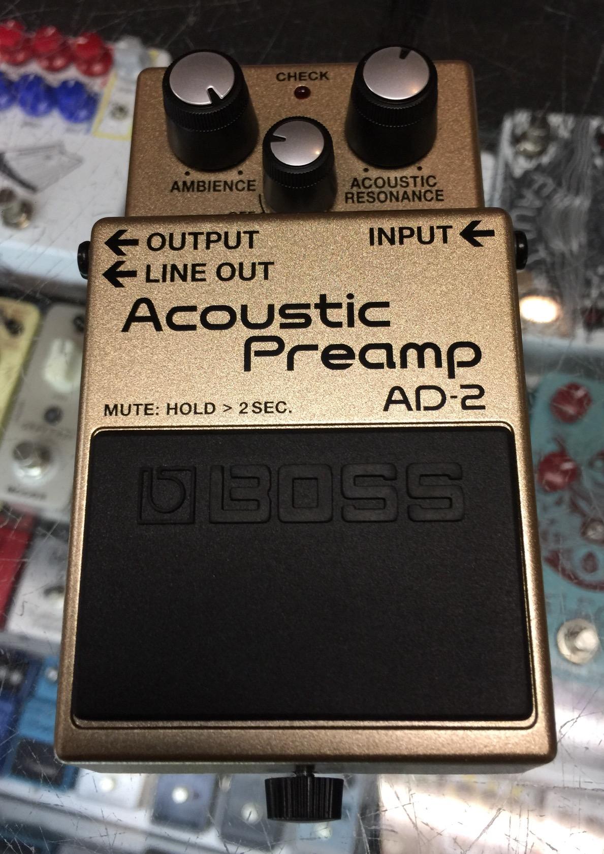 BOSS AD-2 Natural Acoustic Preamp Guitar Pedal customer photo 1
