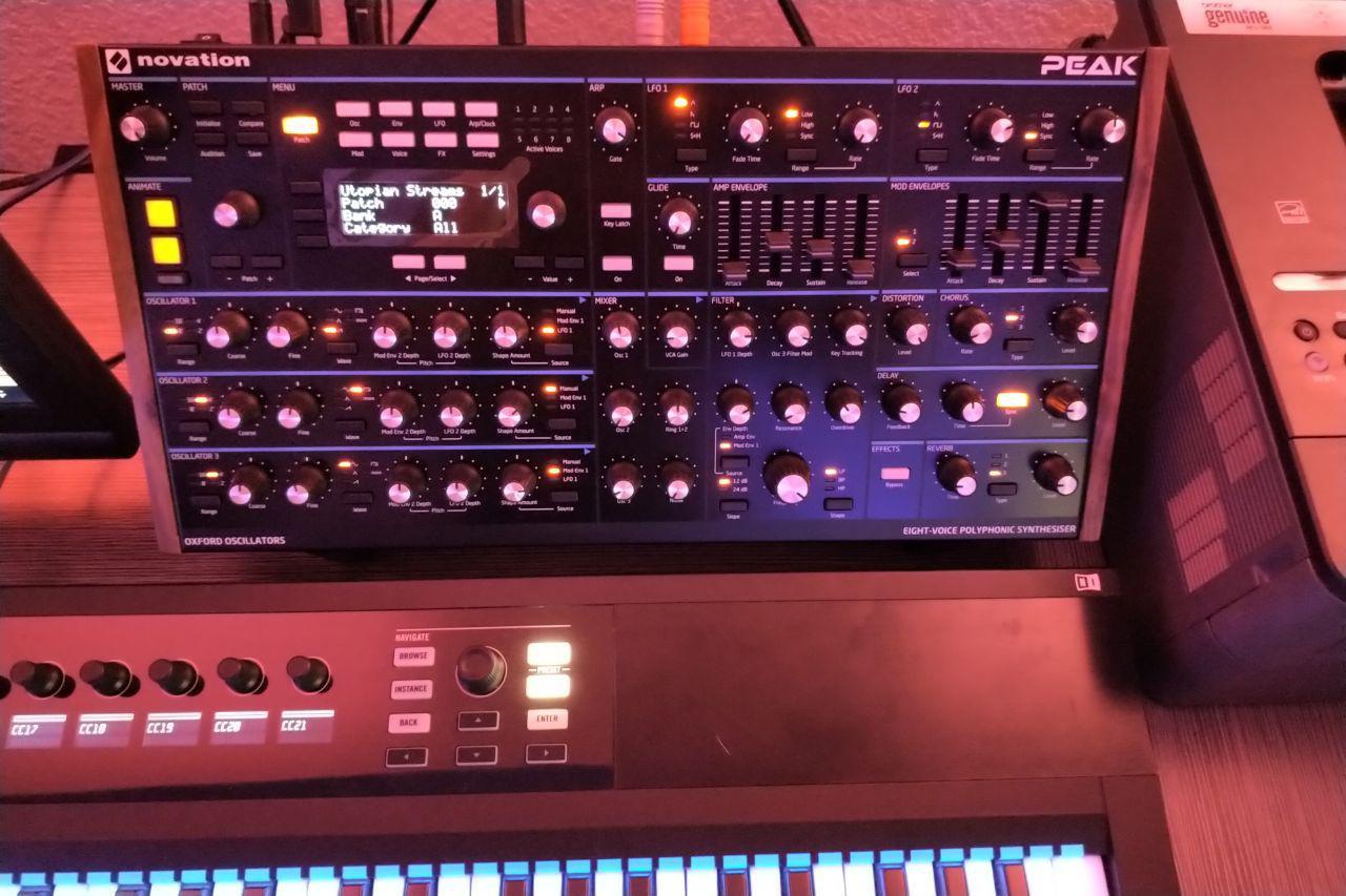 Novation Peak 8-Voice Desktop Polyphonic Synthesizer | 8-Voice Polyphonic, New Oxford Oscillators, Analog Filter, 3 Distortion Stages Per Voice, 16-Slot Mod Matrix, Onboard Effects customer photo 2