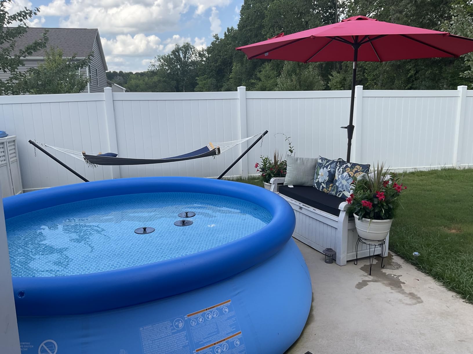 Intex Easy Set 15 ft x 48in Inflatable Ring Above Ground Pool Set w/Pump | 26167EH - 1000 GPH Cartridge Filter Pump, Ladder, Pool Cover & Ground Cloth Included customer photo 1