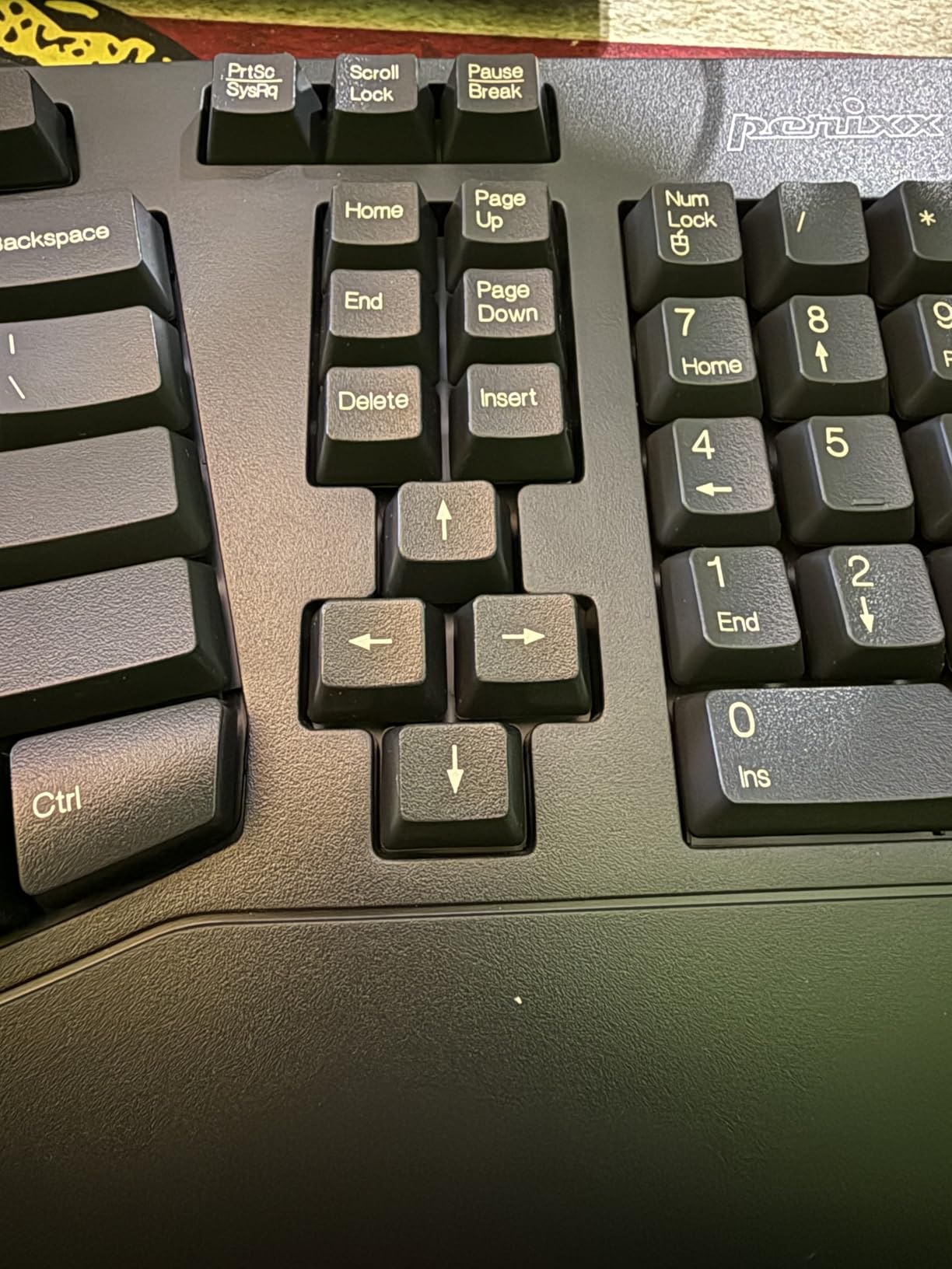 Perixx PERIBOARD-512B Wired Ergonomic Keyboard - Split Keyboard, Wrist Rest, Natural Typing - Wired USB Connectivity - US English - Black customer photo 1