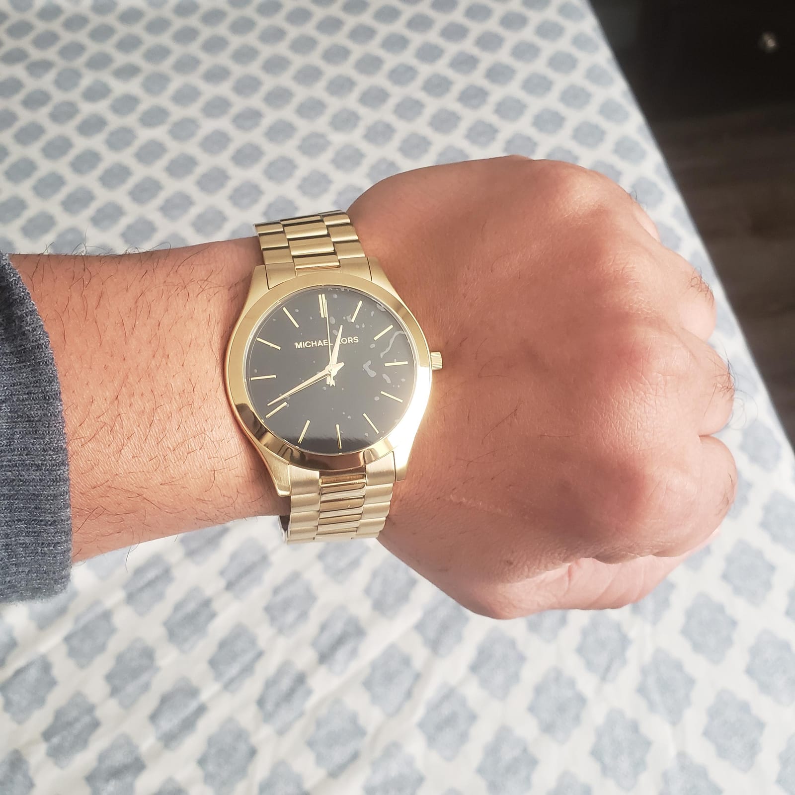 Michael Kors Oversized Slim Runway Men's Watch, Stainless Steel Watch for Men customer photo 1