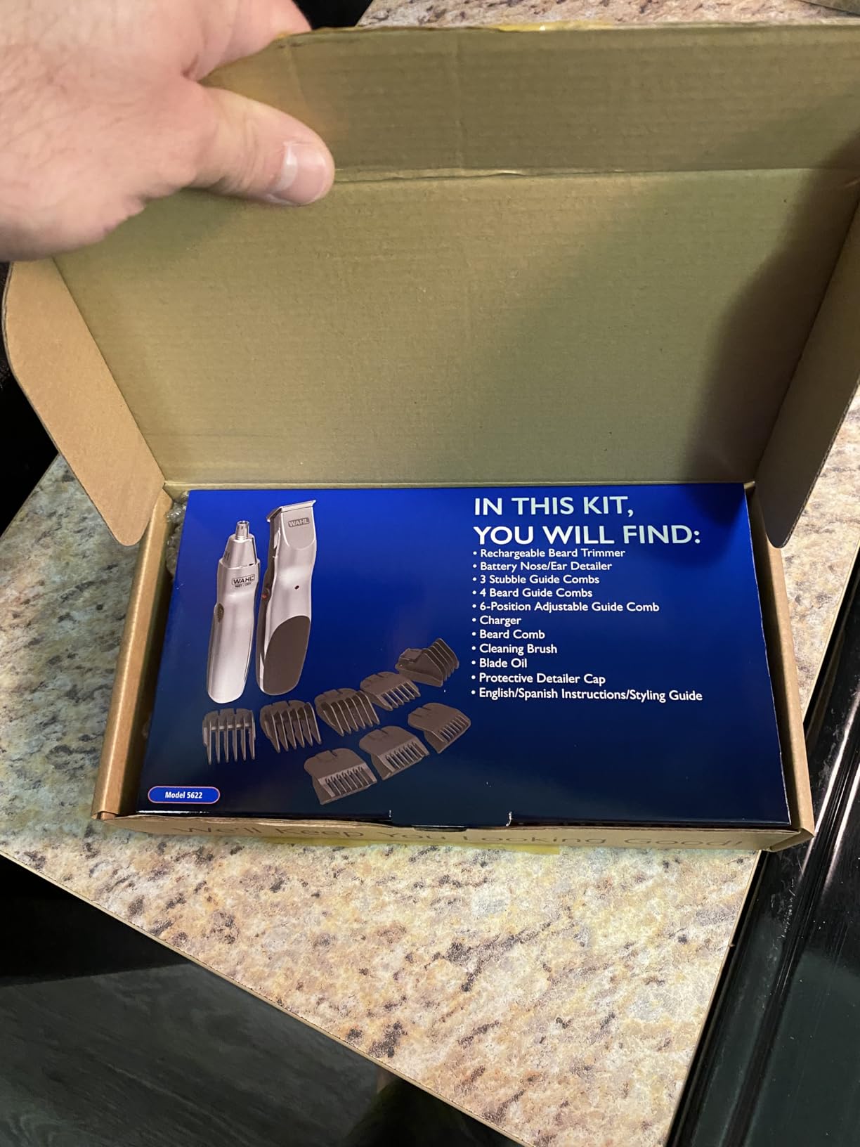 Wahl Groomsman Rechargeable Beard Trimmer Kit & Bonus Battery Nose Trimmer | Trim Beards & Mustaches With The Rechargeable Trimmer And Nose Hair With The Bonus Battery Wet/Dry Trimmer - Model 5622V customer photo 1