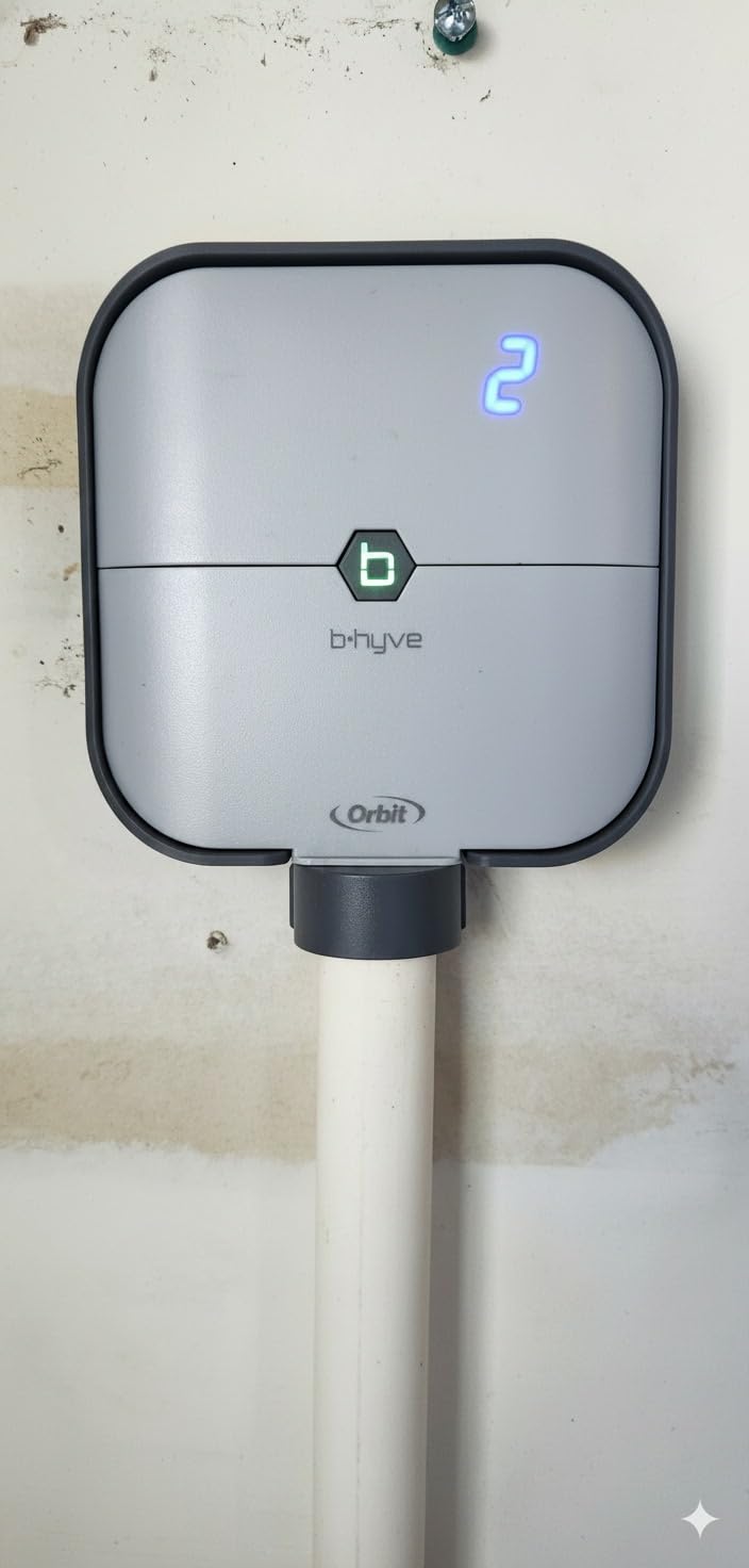 Orbit B-hyve Indoor Smart Sprinkler Controller - 8-Zone - WiFi Irrigation Controller - App Controlled Irrigation with Weather Adjustment - Easy Installation Smart Home Ready Device - 57925 customer photo 2
