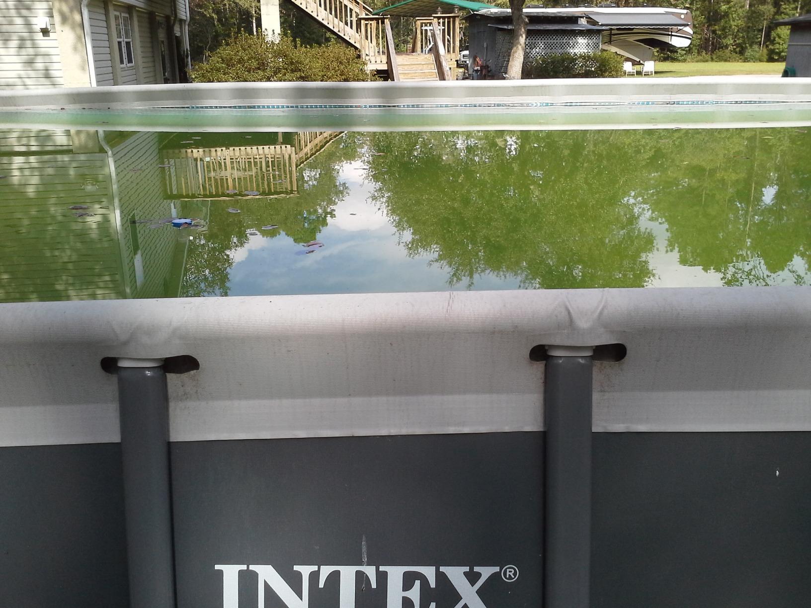 INTEX Ultra XTR 24ft x 12ft x 52in Above Ground Swimming Pool Set w/Pump | 26367EH - 2100 GPH Sand Filter Pump, Saltwater System, Maintenance Kit & Volleyball Game Included - Strong Galvanized Steel customer photo 1