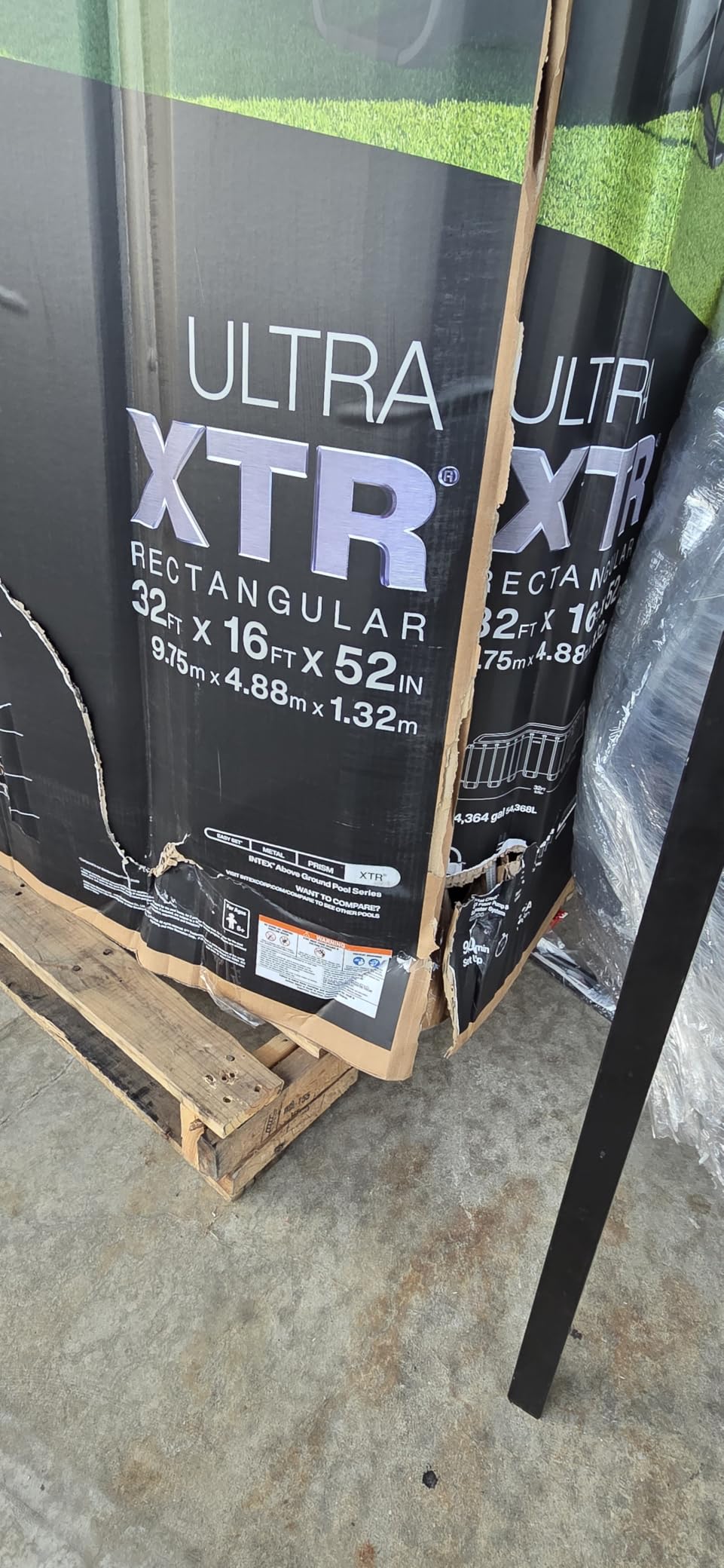 INTEX Ultra XTR 24ft x 12ft x 52in Above Ground Swimming Pool Set w/Pump | 26367EH - 2100 GPH Sand Filter Pump, Saltwater System, Maintenance Kit & Volleyball Game Included - Strong Galvanized Steel customer photo 2