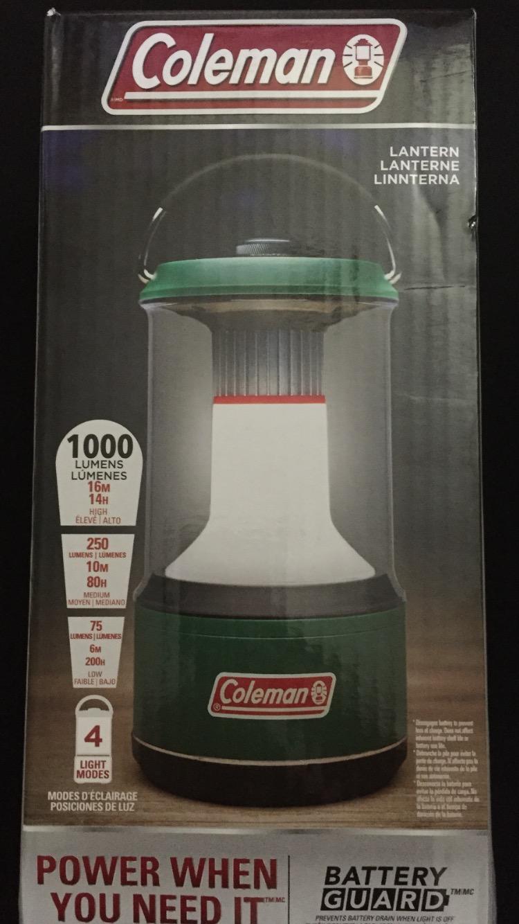 Coleman LED Lantern with Enhanced Battery Protection, Water-Resistant, Batteries Last up to 25% Longer Than Other Lanterns, Great for Camping, Power Outage, Emergencies, & More customer photo 1