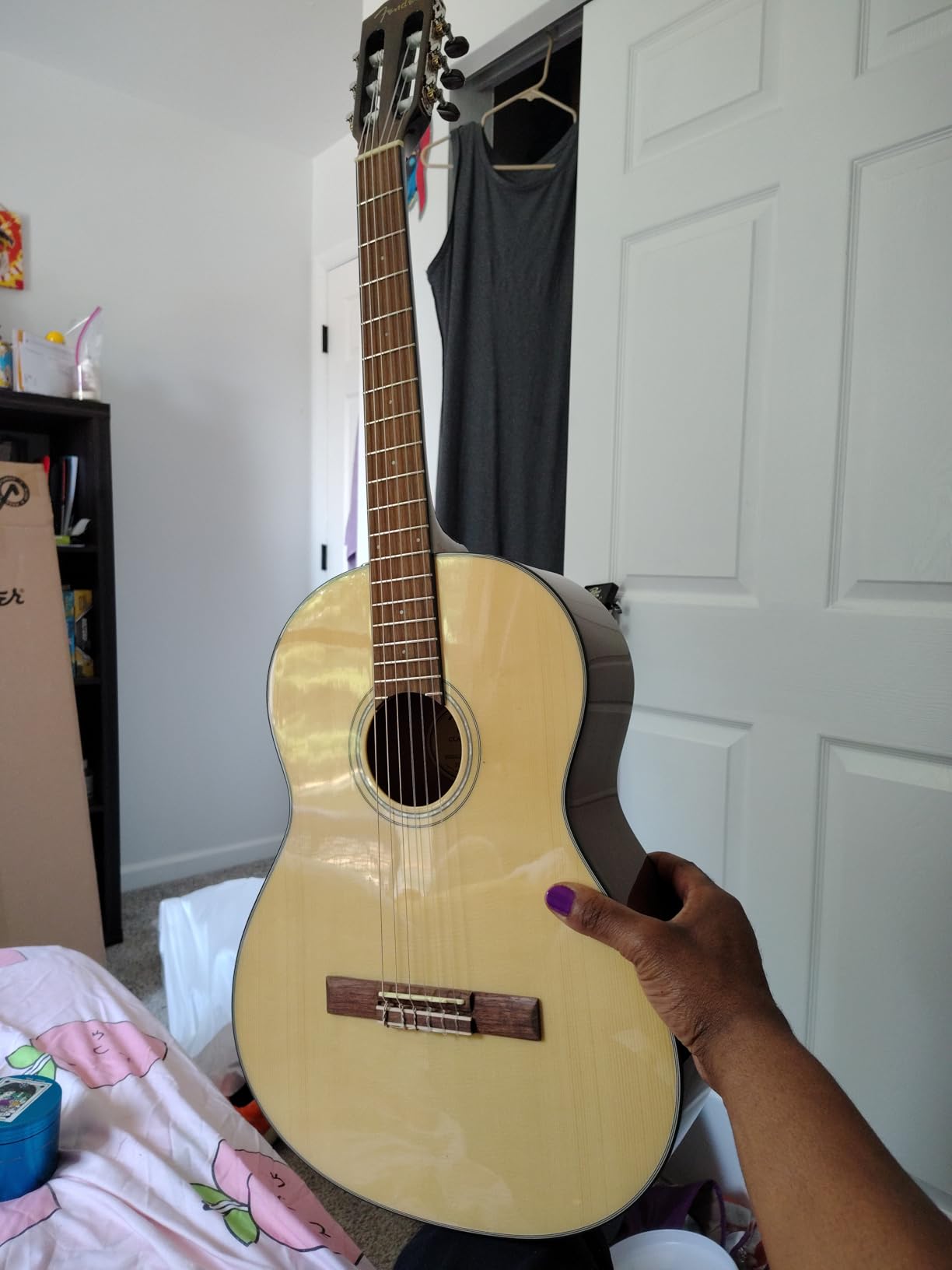 Fender CN-60S Concert Nylon String Acoustic Guitar, with 2-Year Warranty, Natural customer photo 1
