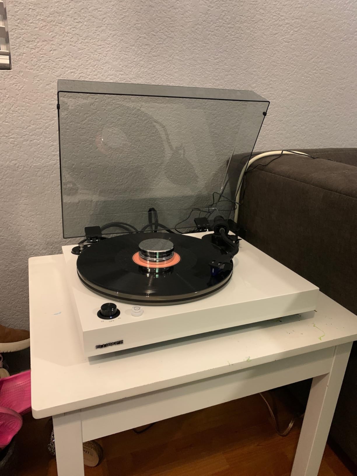 Fluance RT85 Reference High Fidelity Turntable with Ortofon 2M Blue Cartridge, Acrylic Platter, Speed Control Motor, High Mass MDF Wood Plinth, Vibration Isolation Feet - Walnut customer photo 1