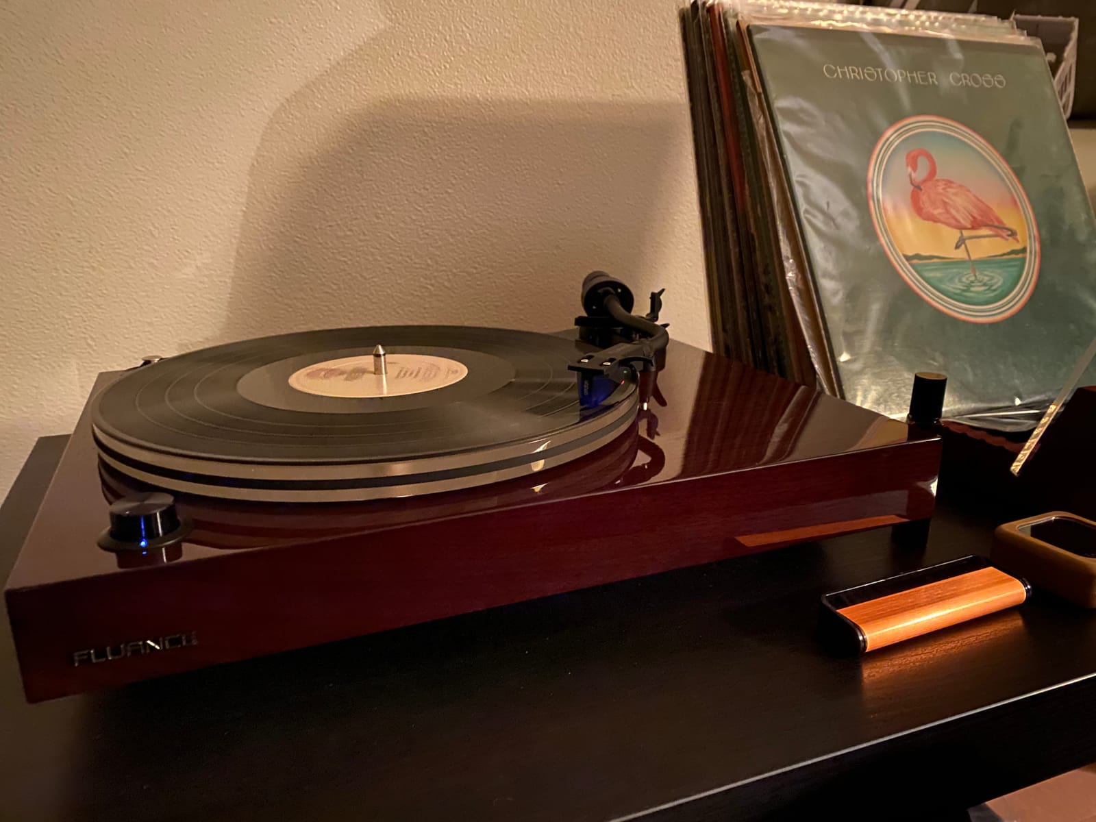 Fluance RT85 Reference High Fidelity Turntable with Ortofon 2M Blue Cartridge, Acrylic Platter, Speed Control Motor, High Mass MDF Wood Plinth, Vibration Isolation Feet - Walnut customer photo 2