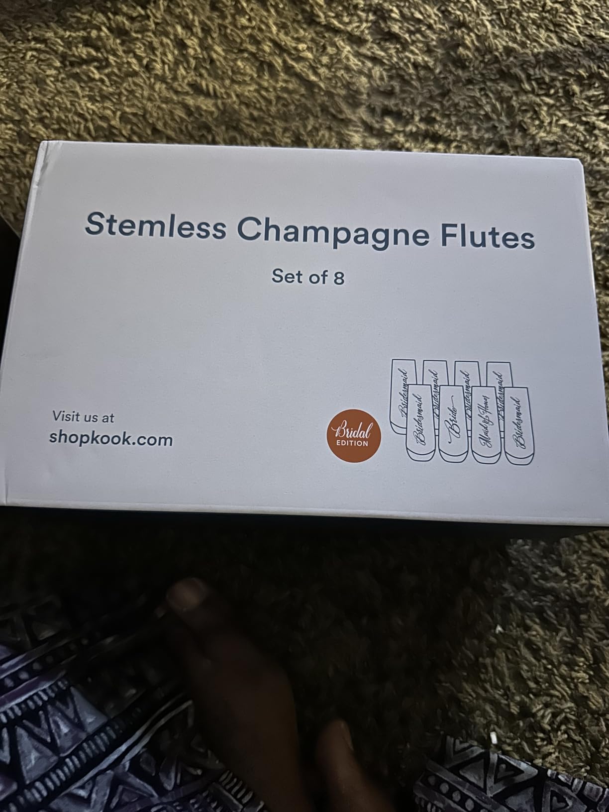 KooK Champagne Flutes, Champagne Glasses, Mimosa Glasses, Stemless Champagne Flutes, Set of 8, 9.4oz, Rose, Prosecco, for Weddings and Parties, Dishwasher Safe customer photo 2