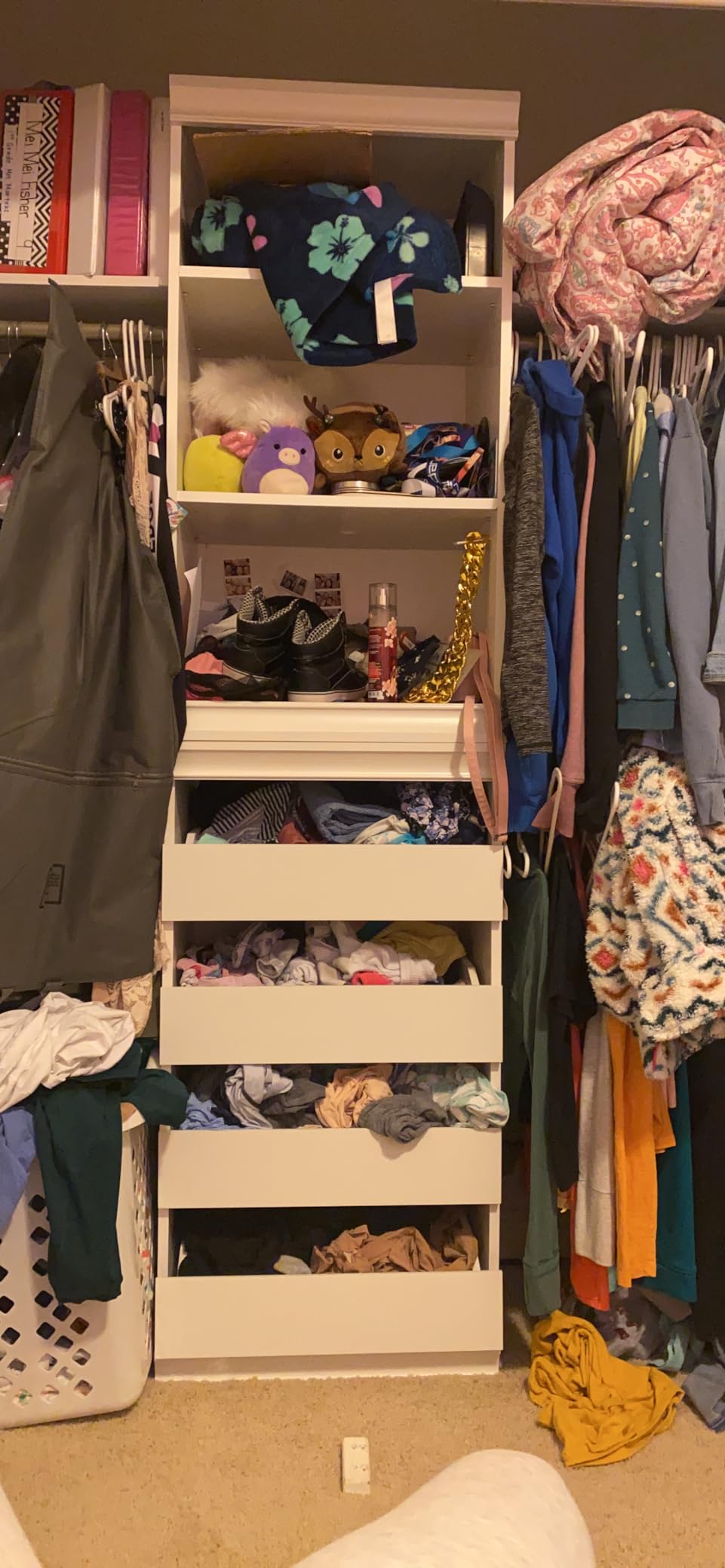 ClosetMaid Modular Storage Unit with 4 Drawers, Wood Closet Organizer, Stacking, Full Backer, Storage, Decorative Trim, White customer photo 2