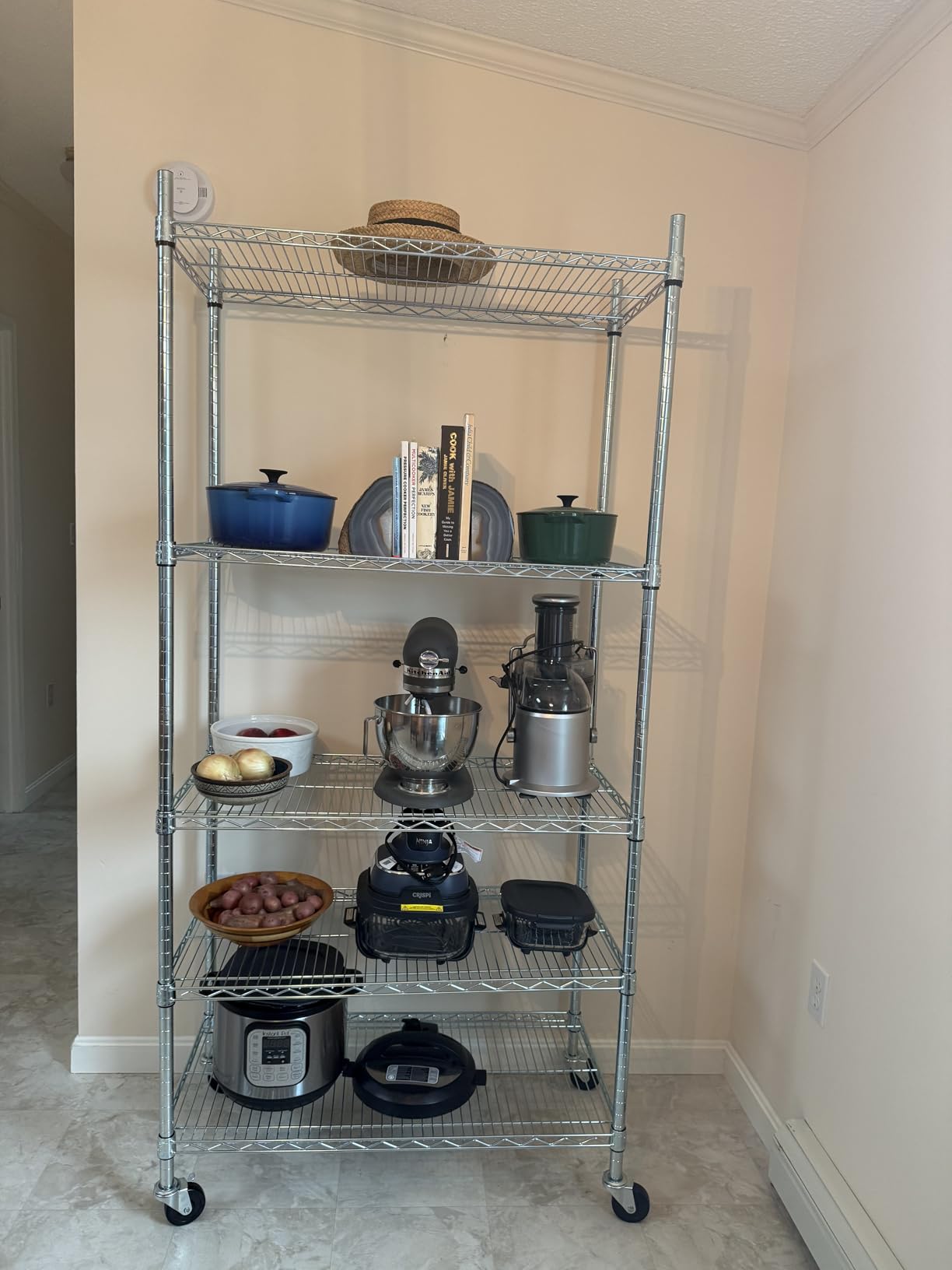 UltraDurable 5-Tier NSF Steel Wire Shelving, 24