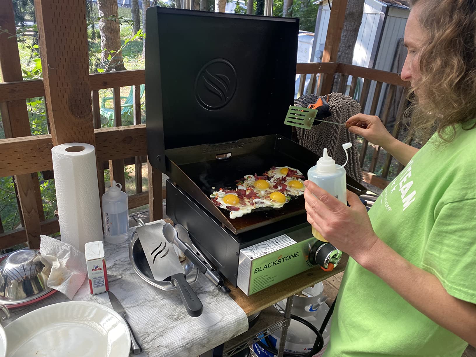 Blackstone 1814 Propane Gas Griddle, 17 Inch, Stainless Steel, Portable Flat Top, Heavy Duty, For Kitchen, Camping, Outdoor, Tailgating customer photo 2
