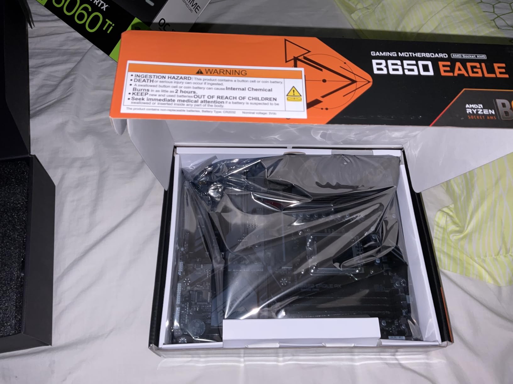GIGABYTE B650 Eagle AX AM5 LGA 1718 ATX Motherboard, DDR5, Triple M.2 Slots (1x PCIe 5.0, 2X PCIe 4.0), USB 3.2 Gen2x2 Type-C, WiFi 6E, Realtek GbE LAN customer photo 2