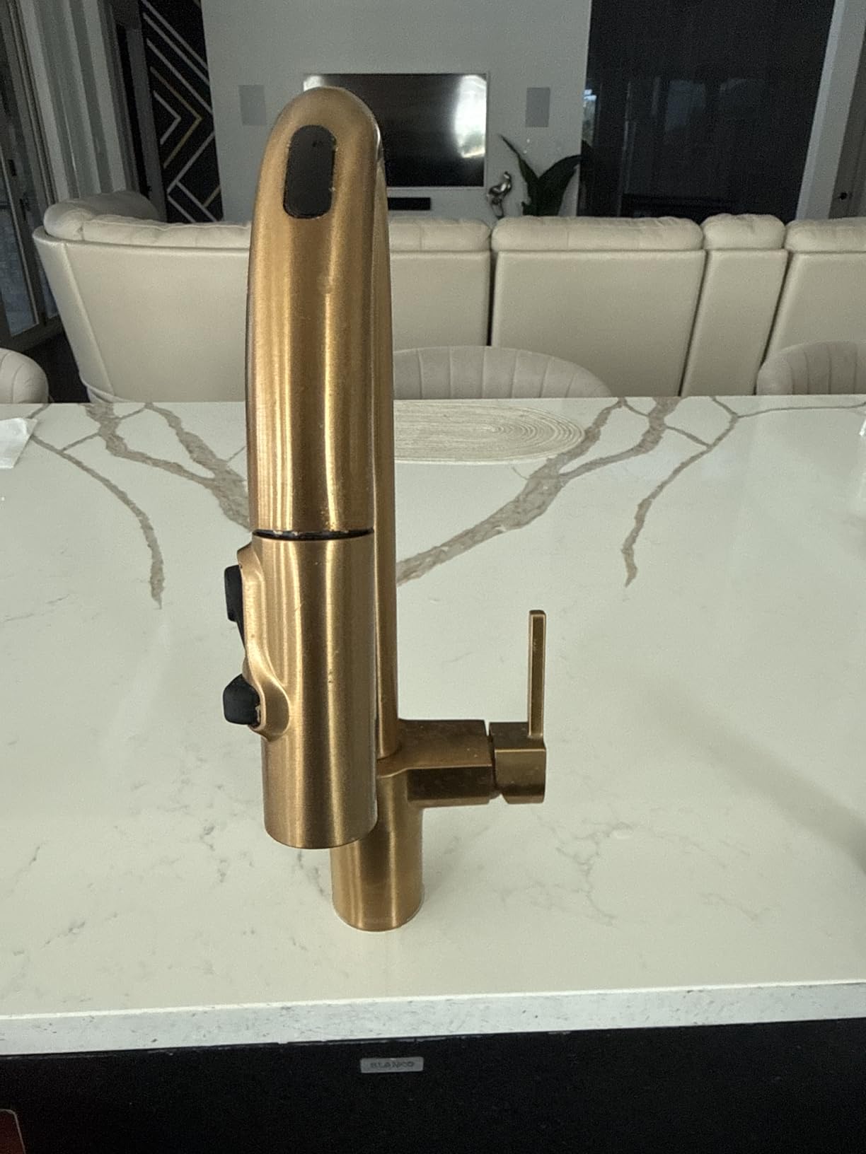 Moen Align Chrome Smart Faucet Touchless Kitchen Faucet with Pull Down Sprayer, Modern Kitchen Sink Faucet with Voice Control and Power Boost, 7565EVC customer photo 1