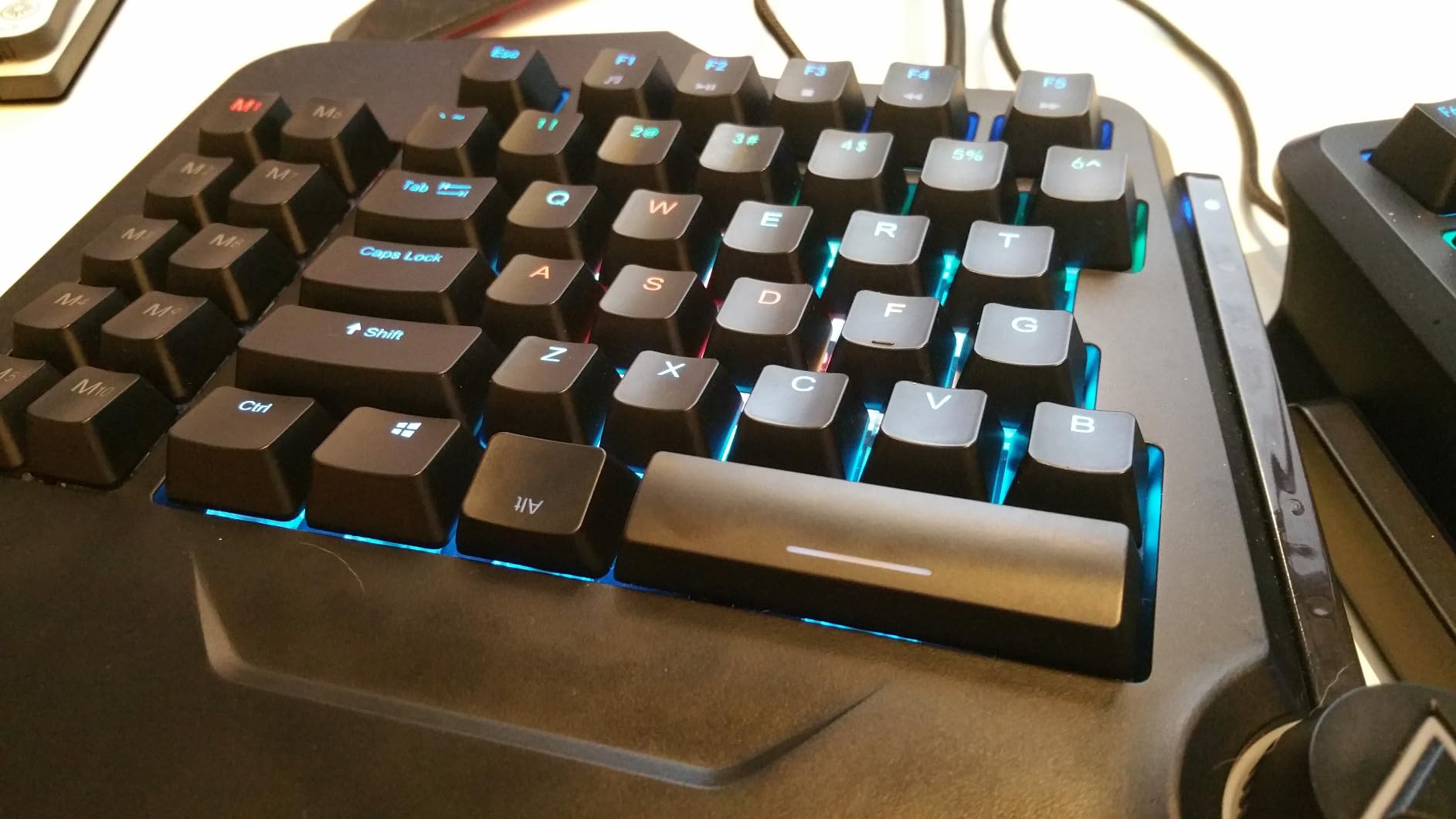 Cloud Nine C989M Ergonomic Mechanical Keyboard for PC - Kailh Tactile Brown Switches - RGB Light Up LED Backlit with USB - Ergo Split Key Board with Macro customer photo 2