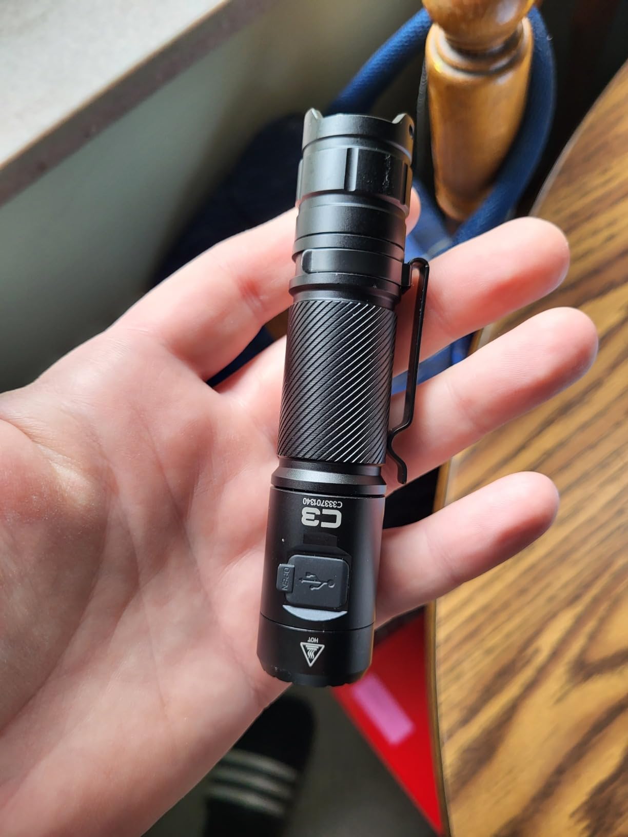 WUBEN C3 Flashlight 1200 High Lumens 6 Modes Rechargeable Flashlights, Super Bright IP68 Tactical Flashlight for Camping, Home, Emergency, Rescue, Hunting, Inspection, Repair, Tool Gifts for Men customer photo 1