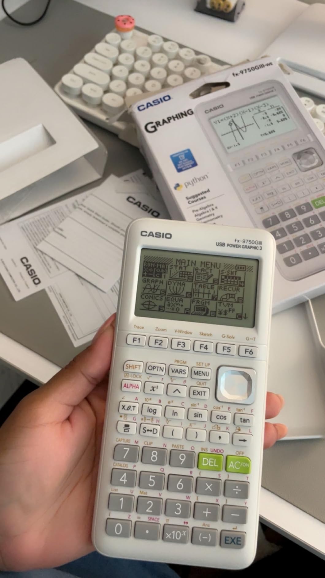 Casio fx-9750GIII Graphing Calculator, Python Programming, Black customer photo 2
