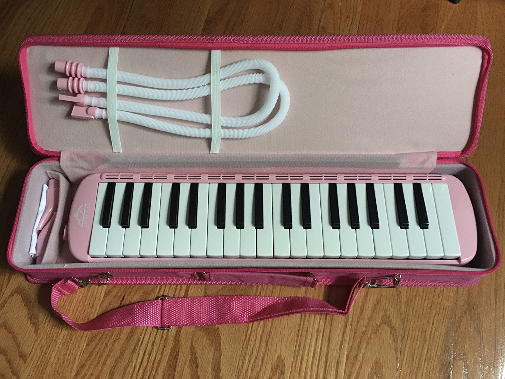 EastRock 37 Key Black Melodica Keyboard Soprano Piano Instrument with Case | Phosphor Bronze Reeds ABS Resin with Mouthpiece Tube Sets and Carrying Bag for Beginners Adults Gift customer photo 1