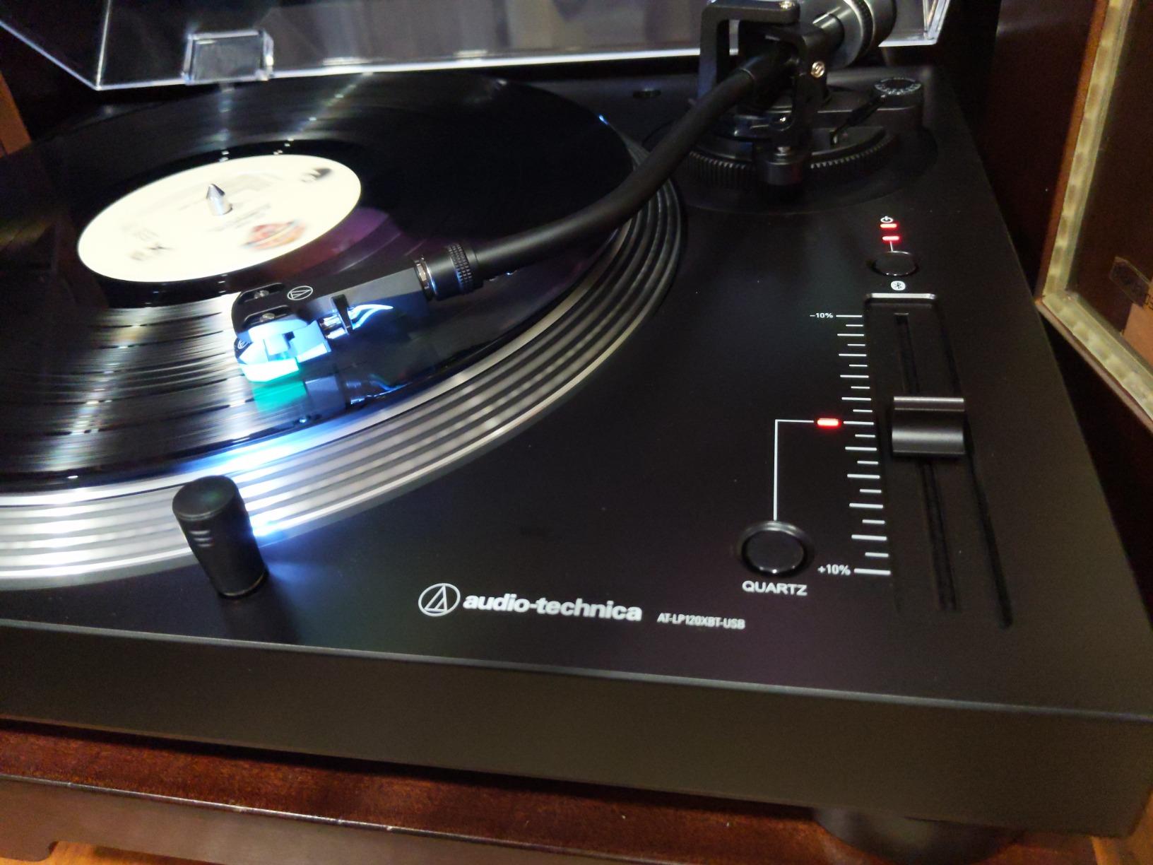 Audio-Technica AT-LP120XBT-USB-BK Wireless Direct-Drive Turntable (Analog, Wireless & USB), Fully Manual, 3 Speed, Convert Vinyl to Digital, Built-in Pre-Amp, Black customer photo 2