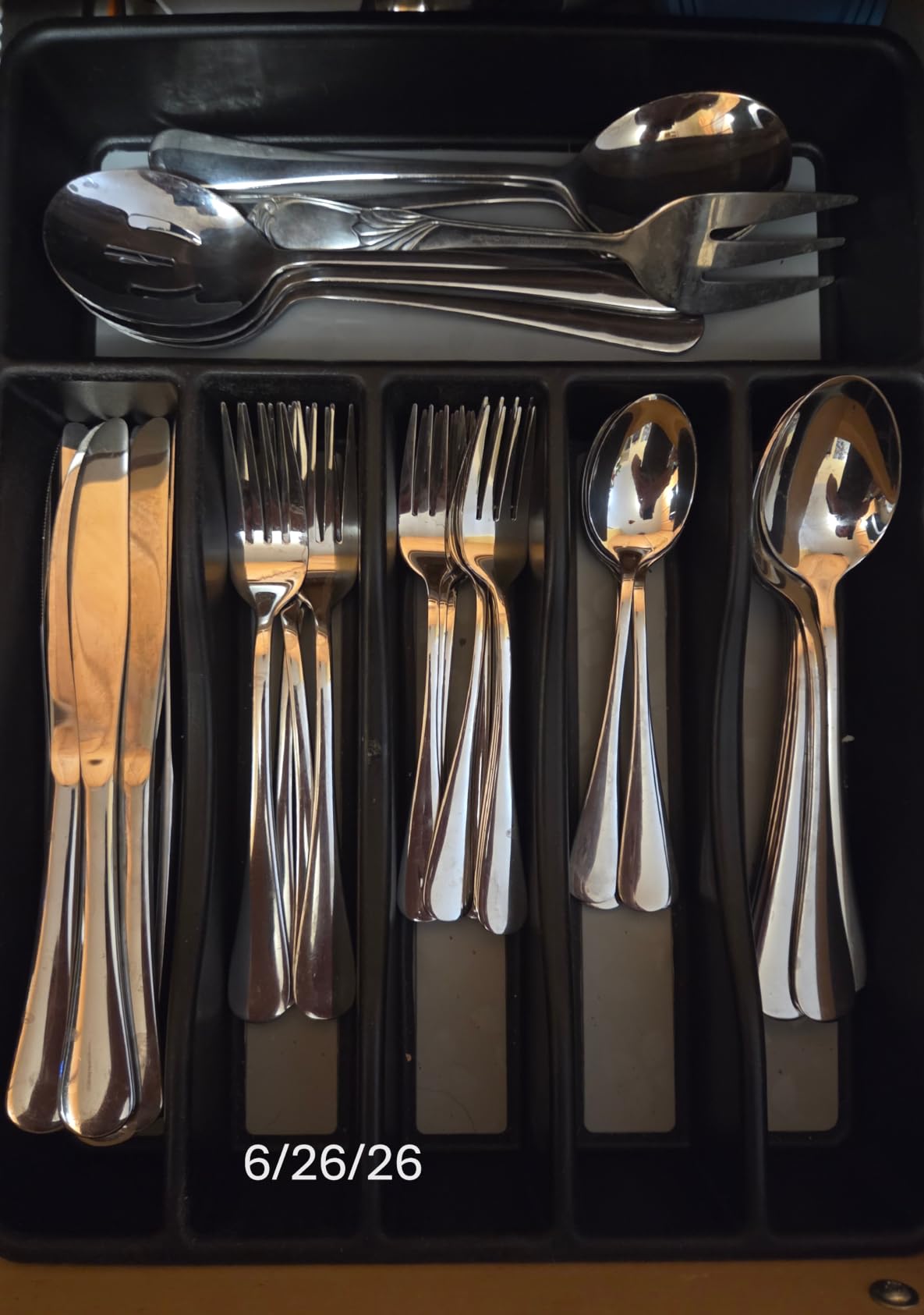 Silverware Set for 8, 40 Piece Stainless Steel Flatware Utensil Cutlery Set | Heavy Duty Steak Knife Fork and Spoon, Dishwasher Safe, Gift Package for Wedding Housewarming customer photo 2