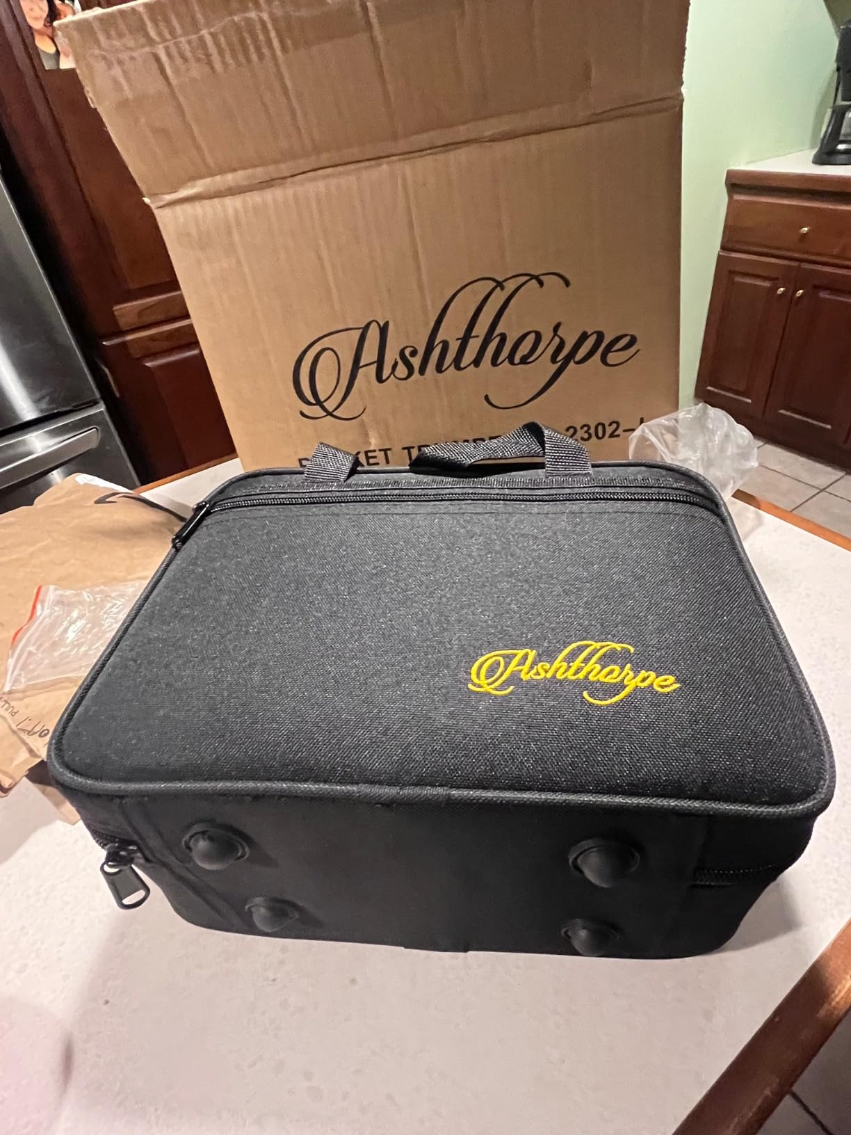 Ashthorpe Bb Brass Pocket Trumpet with Gold Lacquer Finish - Includes Case, Mouthpiece, Gloves, Cleaning Cloth, Valve Oil customer photo 2