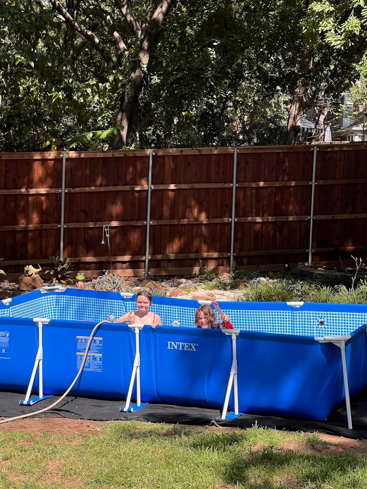 Intex Metal Frame 14ft 9in x 7ft 3in x 33in Above Ground Pool Set w/Pump | 28279EH - 530 GPH Cartridge Filter Pump and Type A Filter Cartridge Included customer photo 2