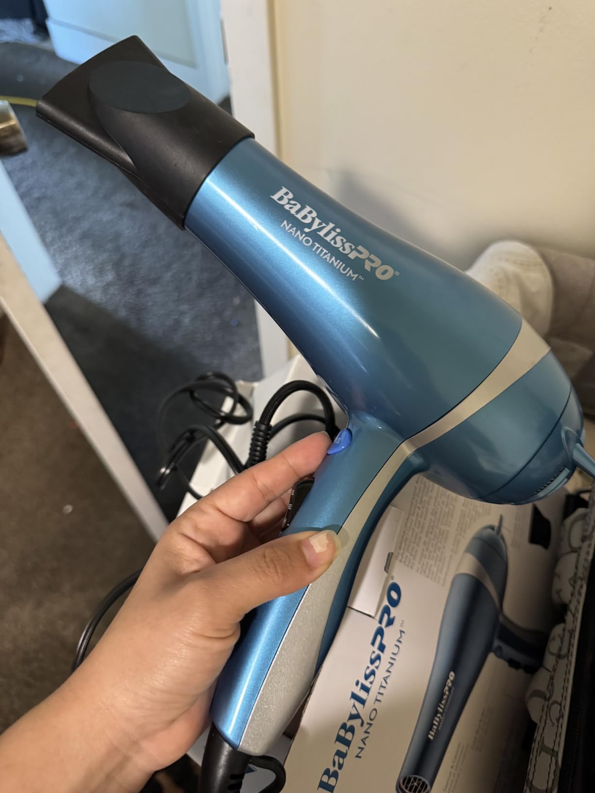 BaBylissPRO Nano Titanium 2000-Watt Blow Dryer with Concentrator Nozzle, Professional Grade Ionic Corded Styling Tool for Hair customer photo 2