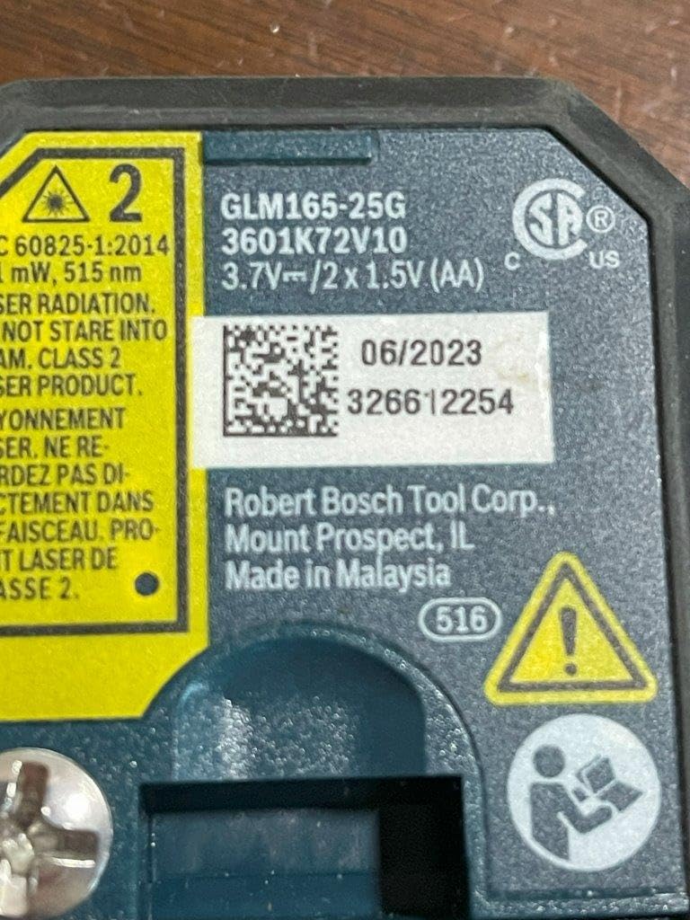Bosch GLM165-25G Blaze Green-Beam 165 Ft. Laser Measure Tool customer photo 2