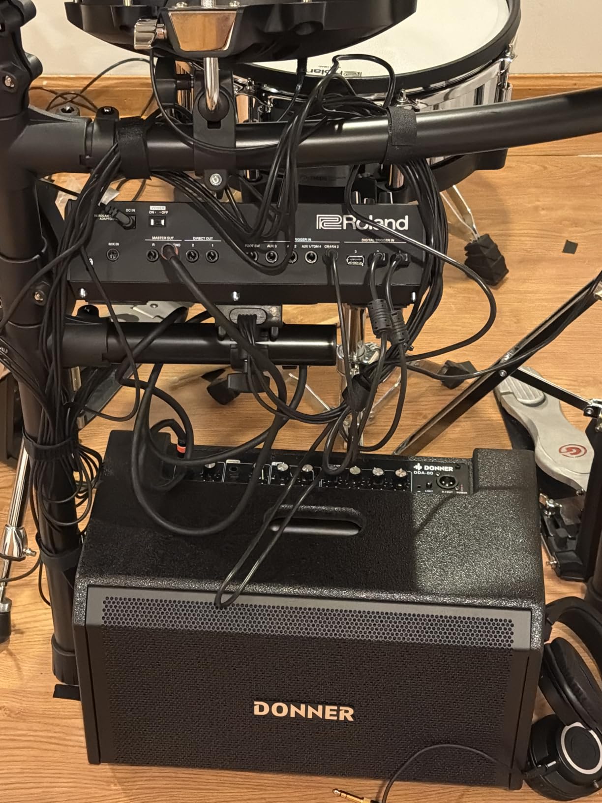 Donner Electric Drum AMP, 80-Watt Wireless Electronic Drum Amplifier Professional DDA-80 customer photo 2