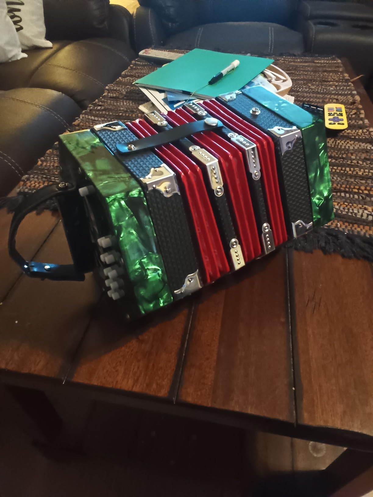 20-Key Concertina Accordion 40 Reeds Anglo Style With Carrying Bag customer photo 2